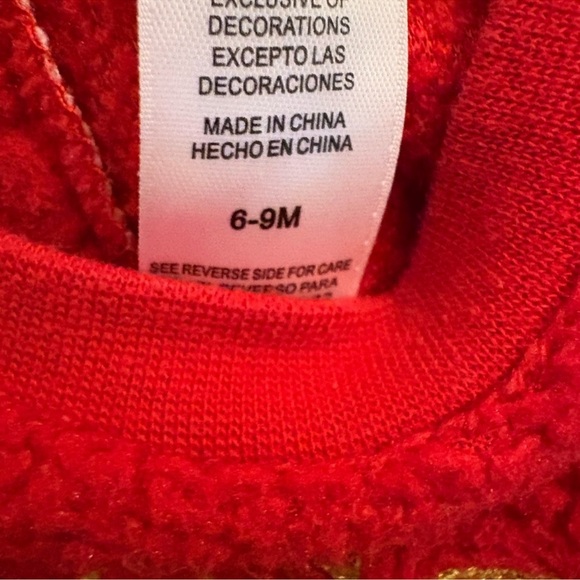 Guess Kids Red Fleece Sweatshirt - Picture 3 of 3